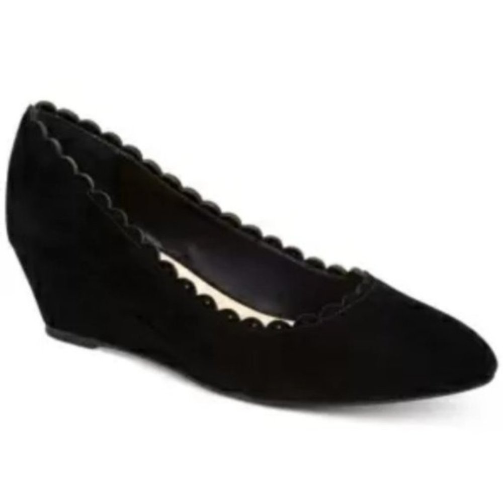 Charter Club Wandaal Black Wedge Suede